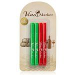 Christmas Colored Vino Markers 4 Pack